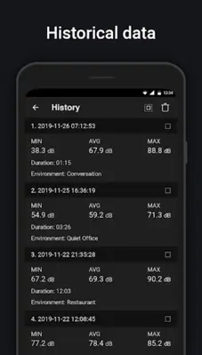 Sound meter  SPL & dB meter android App screenshot 2